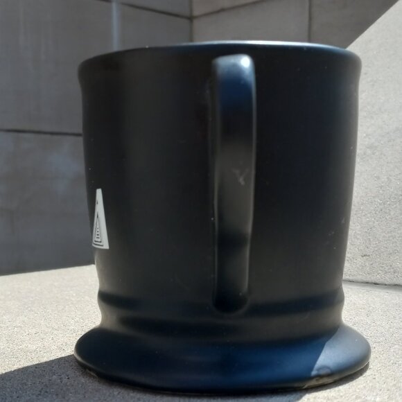 Anthropologie Black Mug with White Monogram - Coffee Mug with Initial "L" - Picture 9 of 13